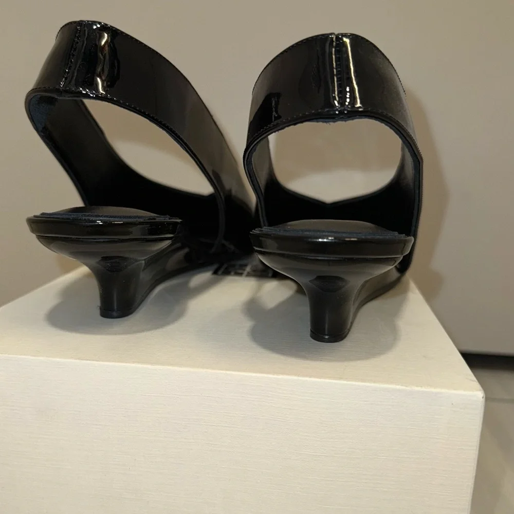 Toteme Wedge Slingback, 40, Black
